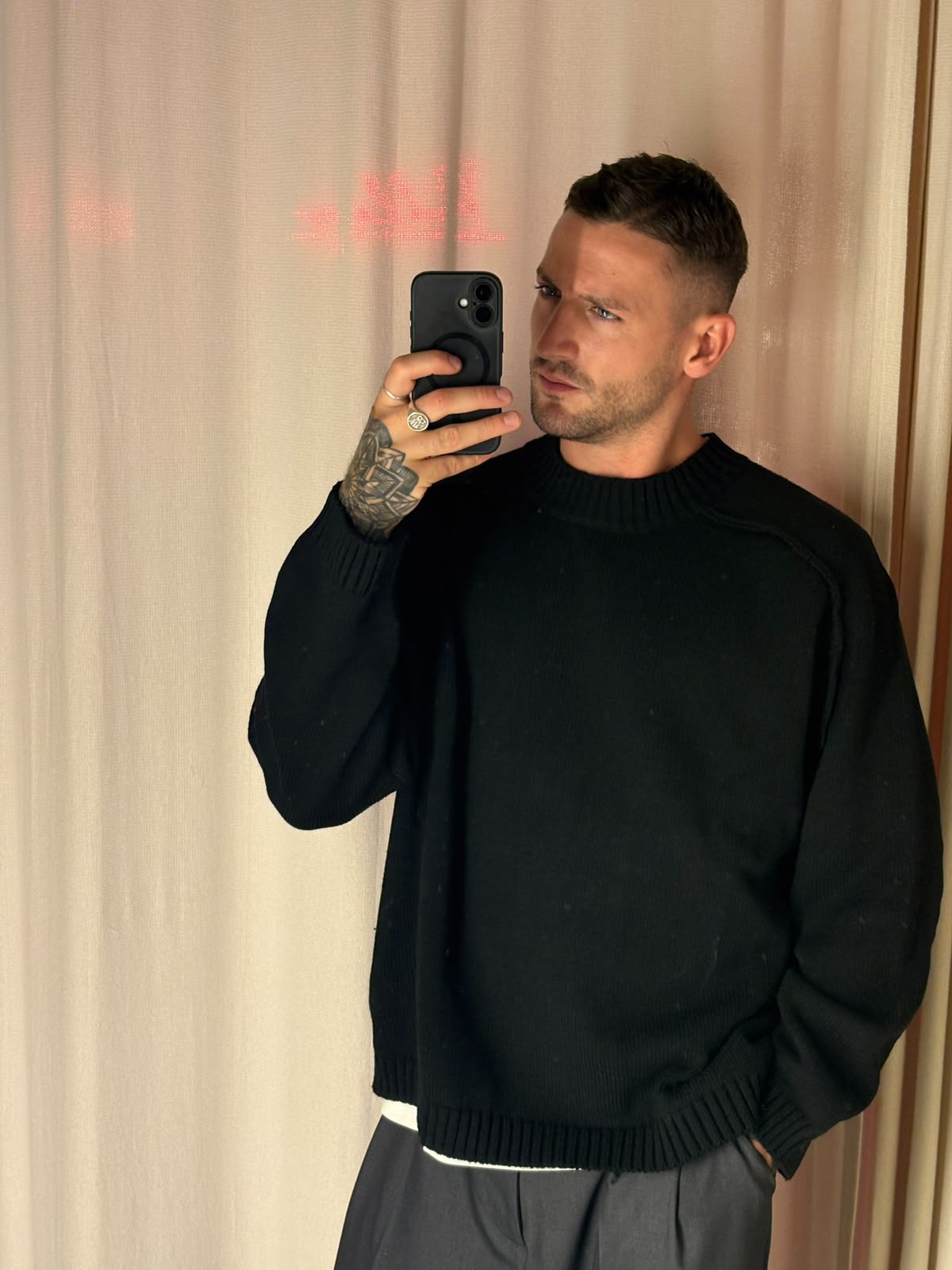Pullover Girocollo | NERO