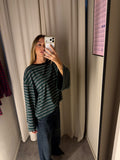 Long Sleeve a righe | GRIGIO & VERDE BOSCO