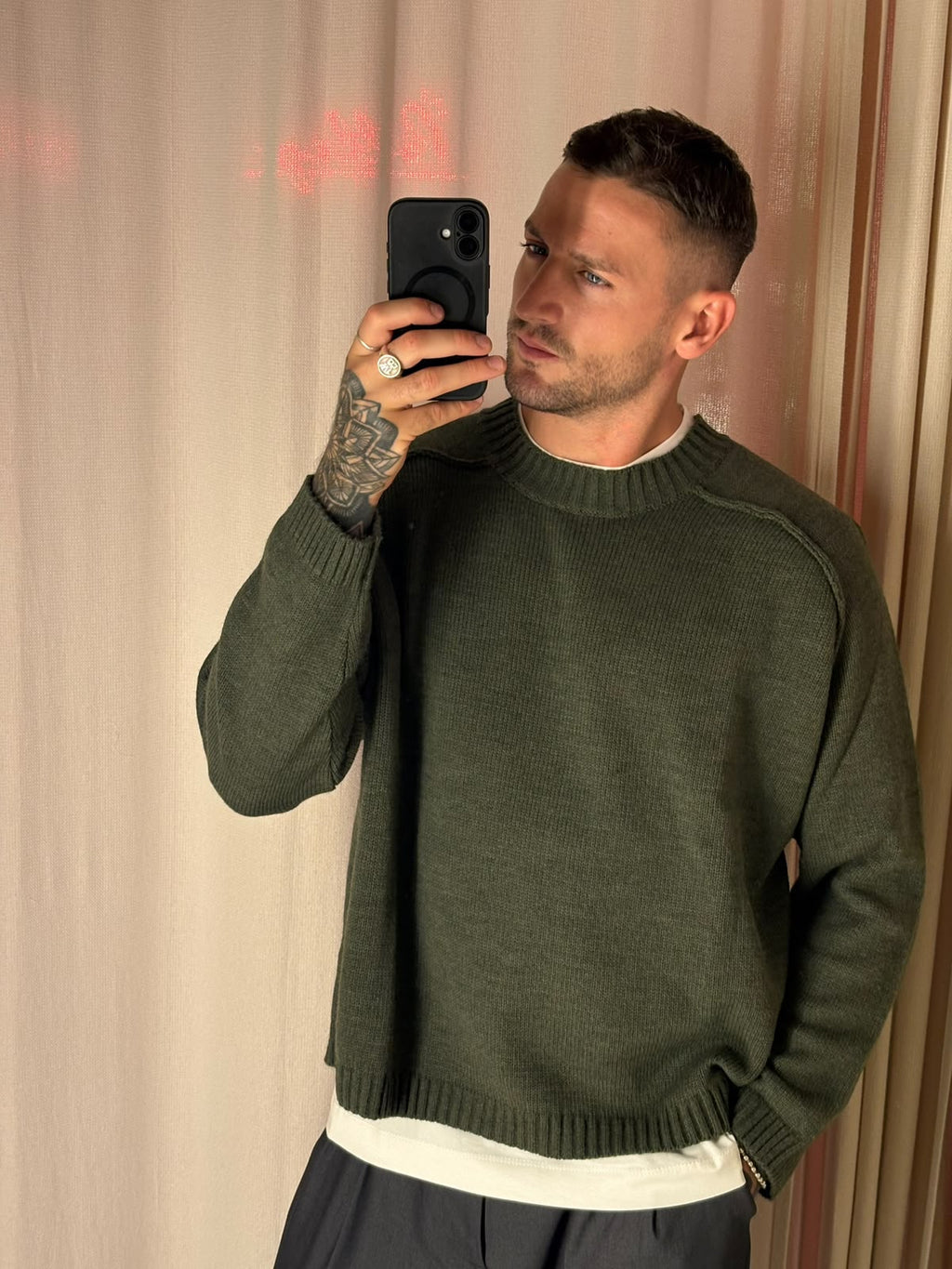 Pullover girocollo | VERDE