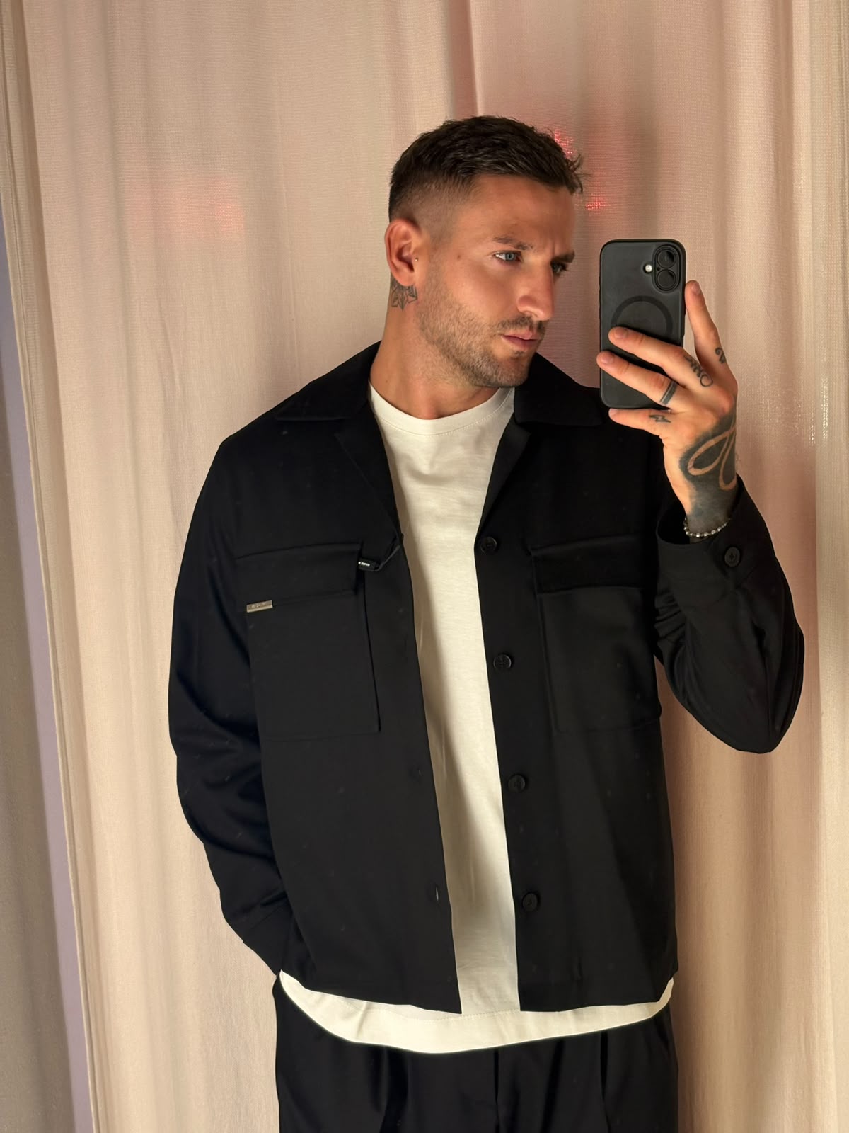 Giacca Camicia | NERO
