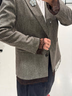 Giacca spigata con pizzo| MOKA