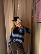 Maglia girocollo a righe | CELESTE & MOKA