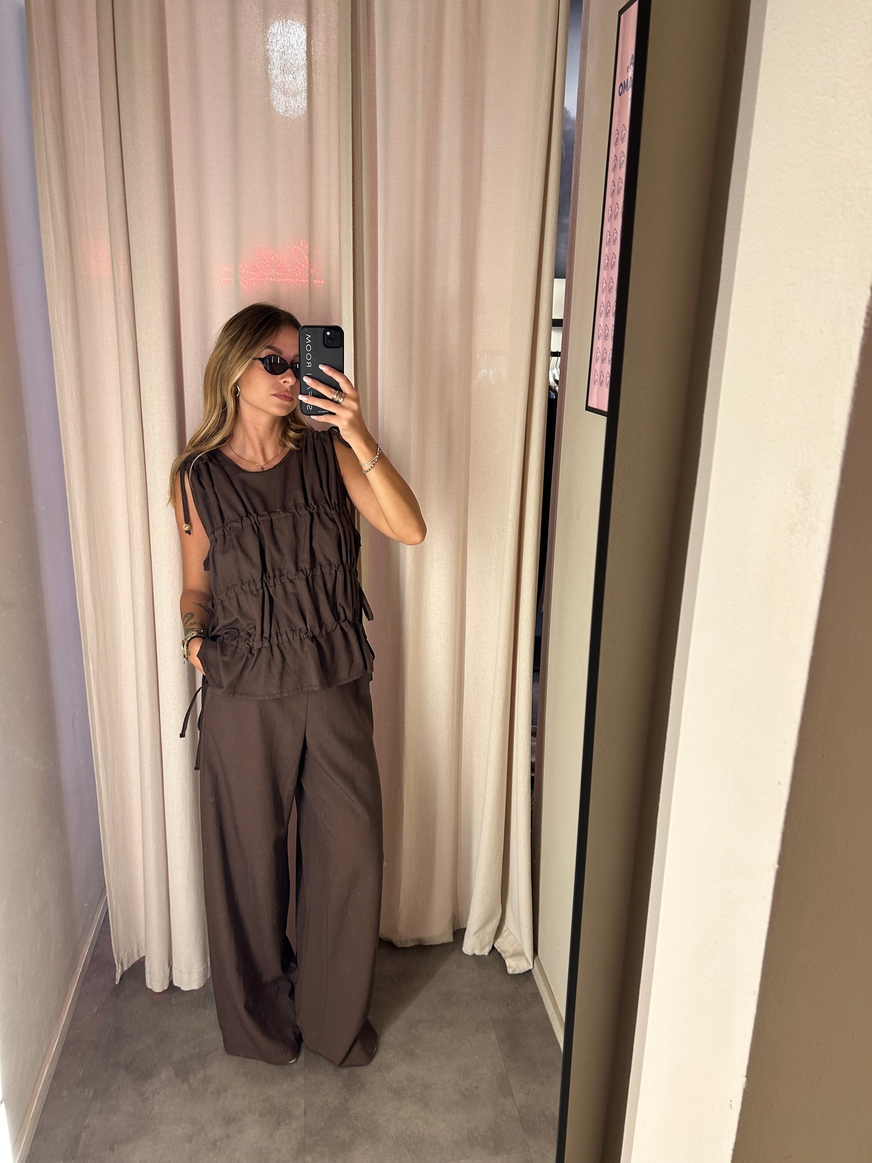 Pantalone in lino e viscosa | Più Varianti