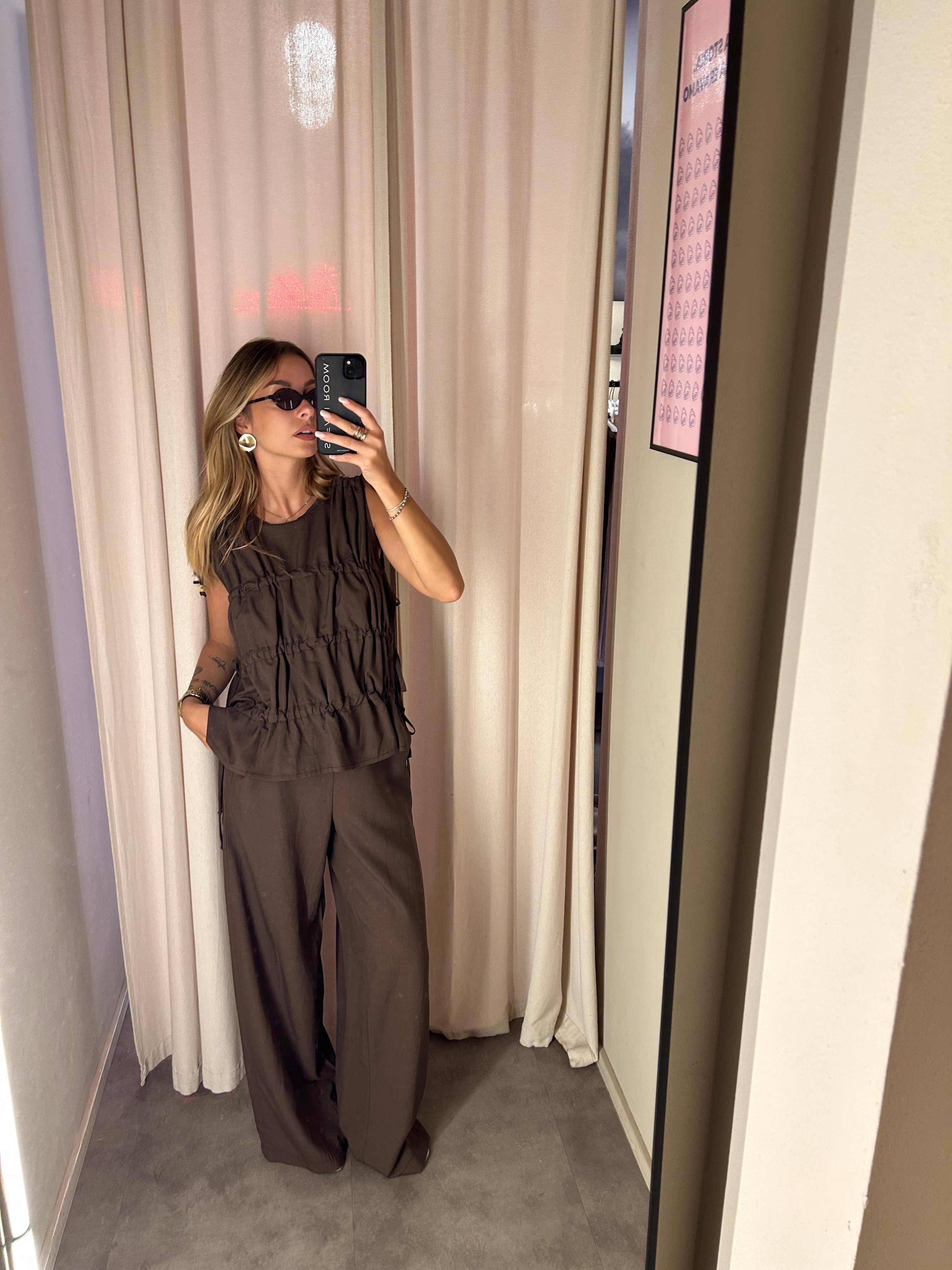 Pantalone in lino e viscosa | Più Varianti