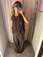 Pantalone in lino e viscosa | Più Varianti