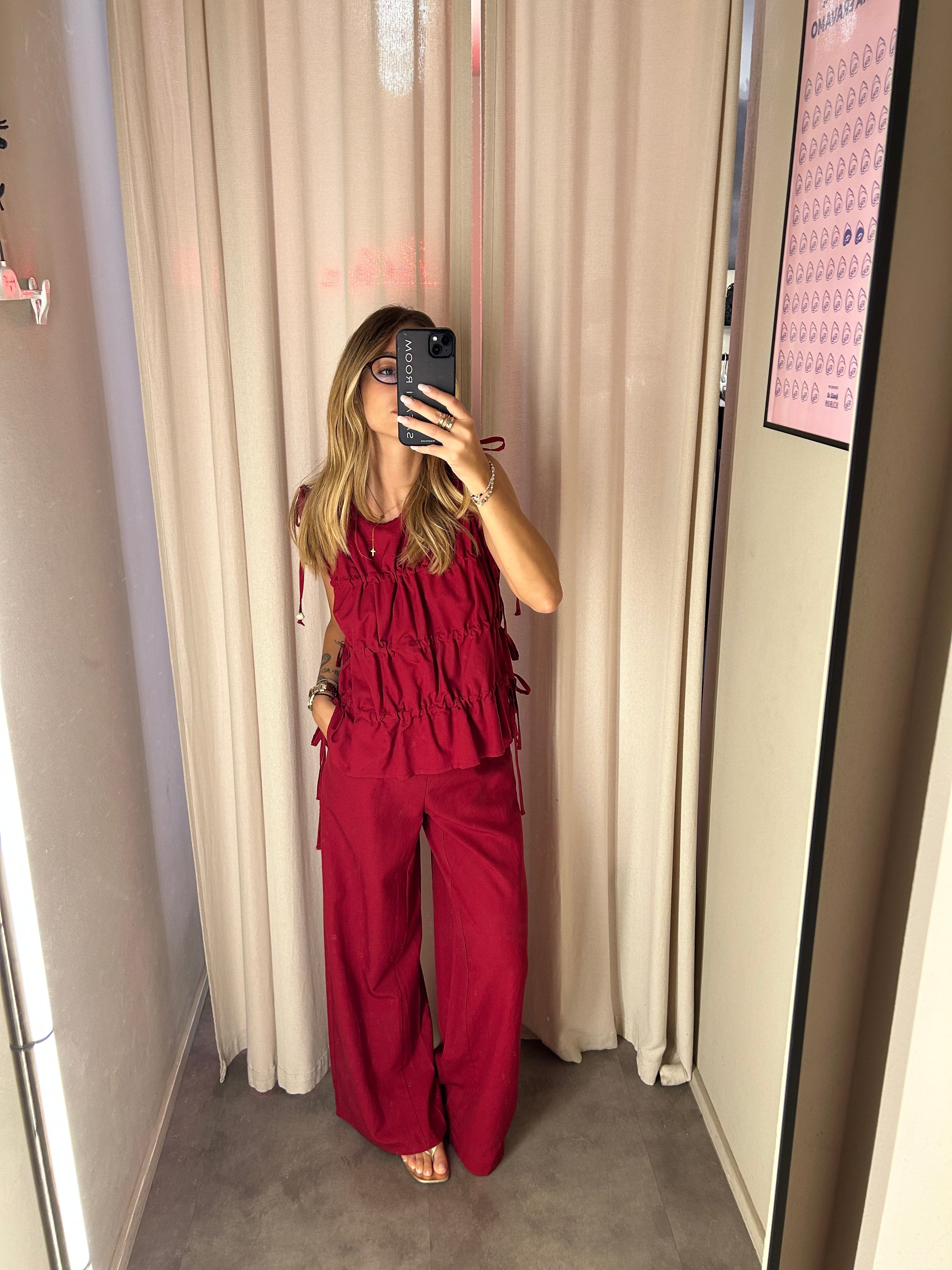 Pantalone in lino e viscosa | Più Varianti