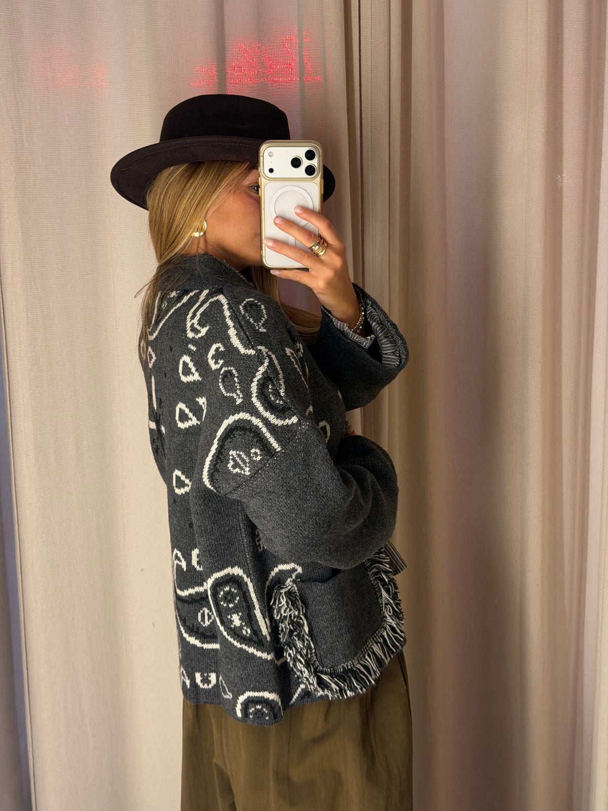 PRE-ORDINE Giacca in maglia bandana