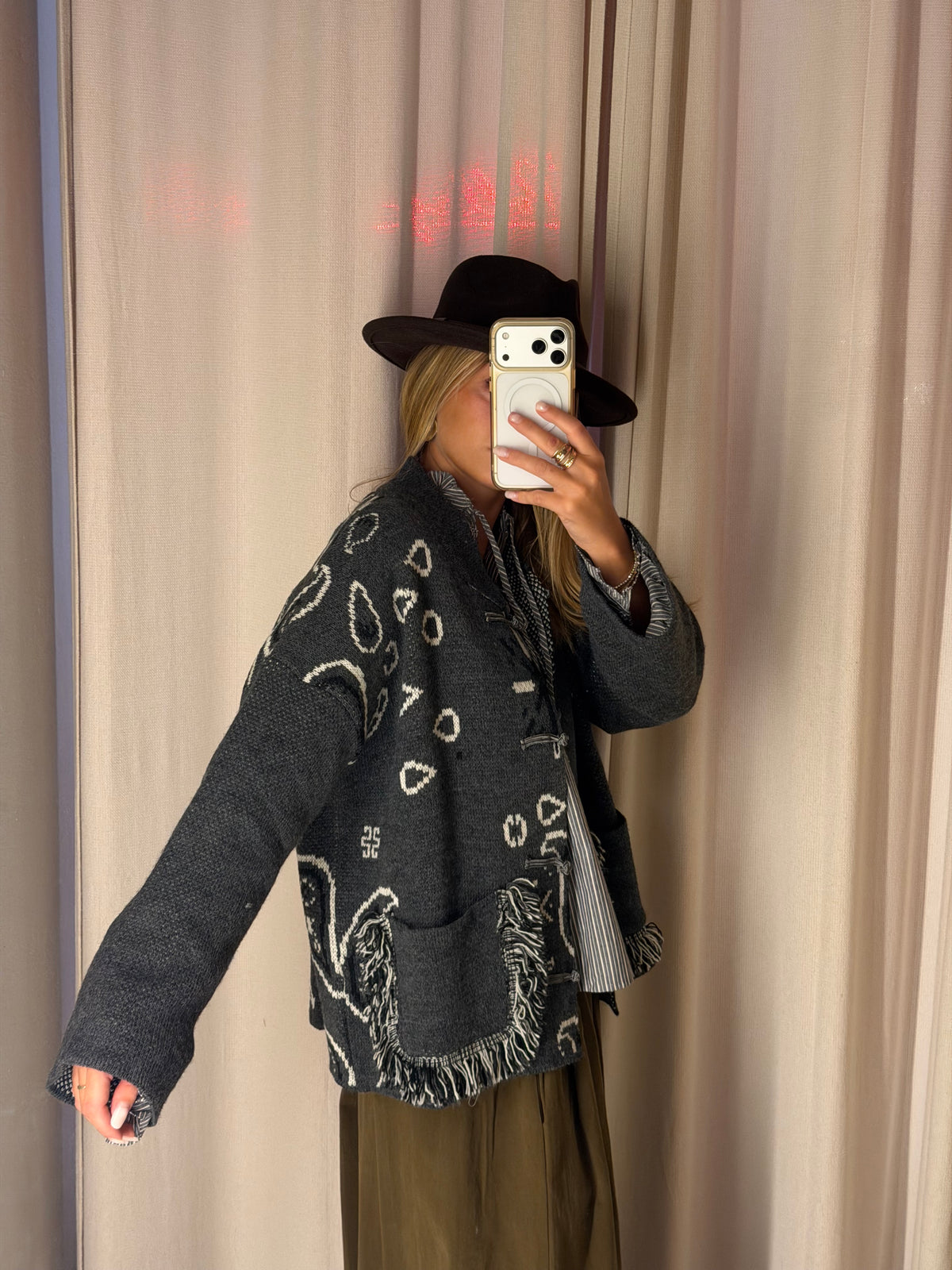 PRE-ORDINE Giacca in maglia bandana