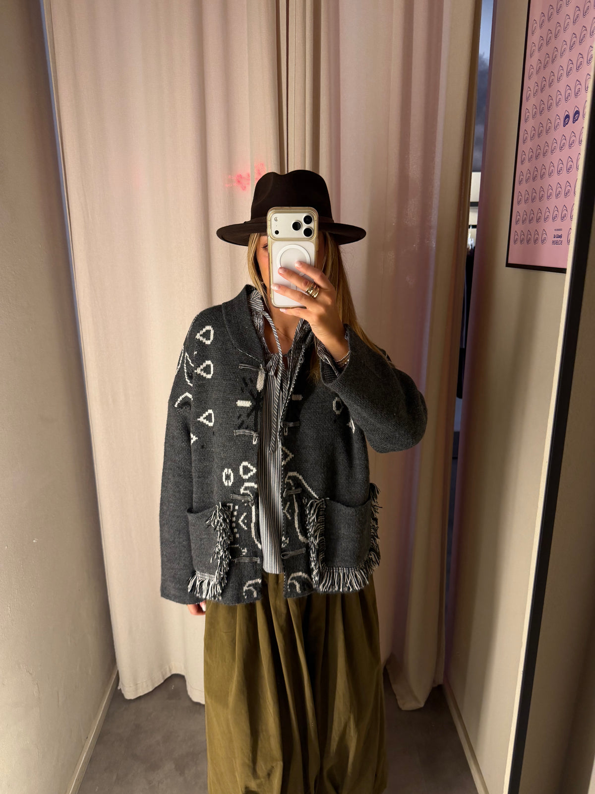 PRE-ORDINE Giacca in maglia bandana
