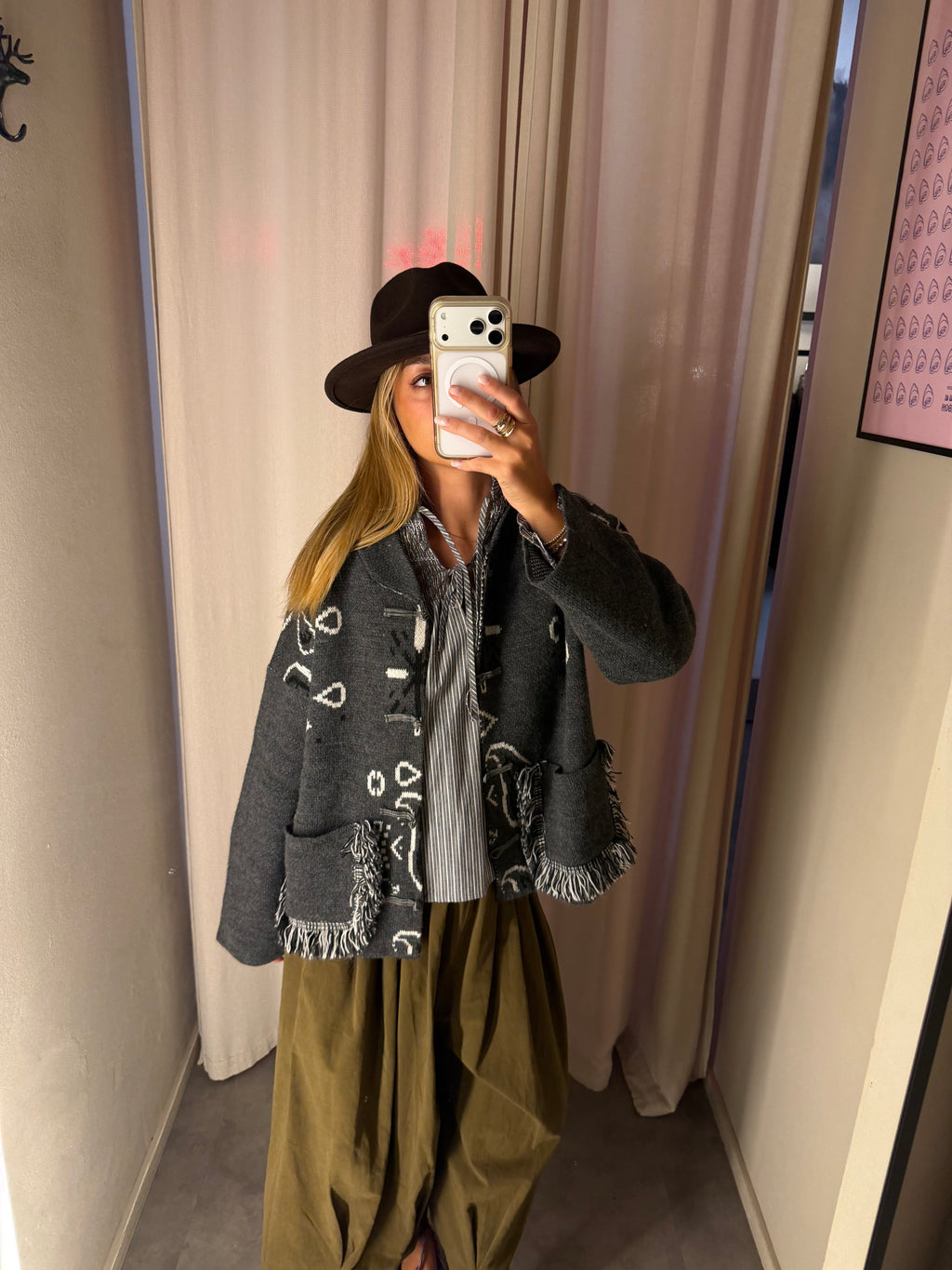 PRE-ORDINE Giacca in maglia bandana