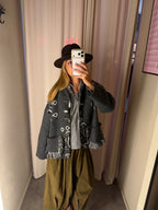 PRE-ORDINE Giacca in maglia bandana