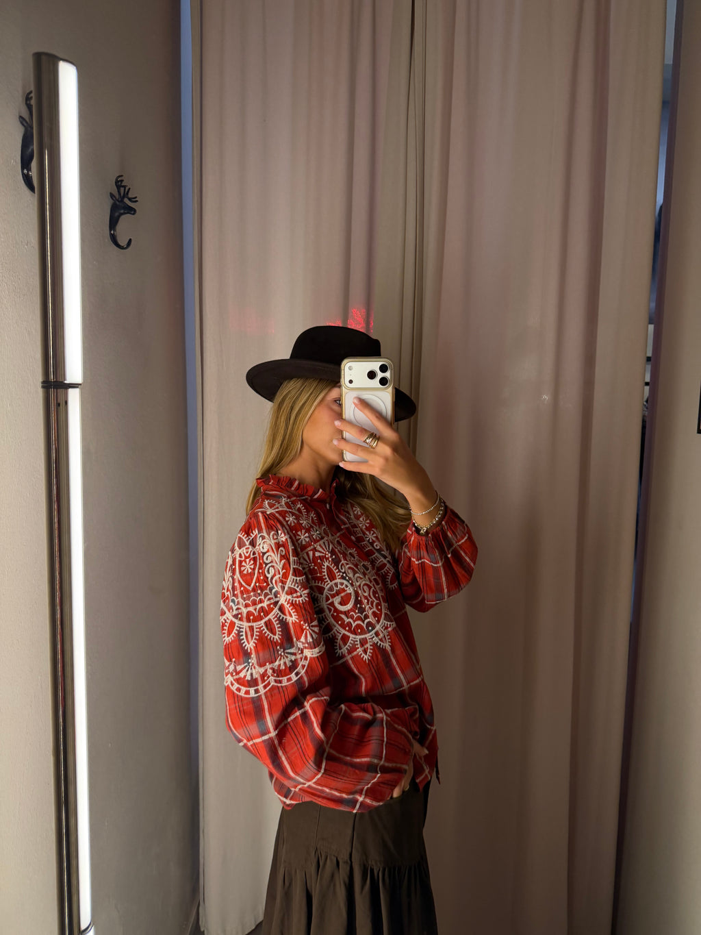 Camicia tartan rossa