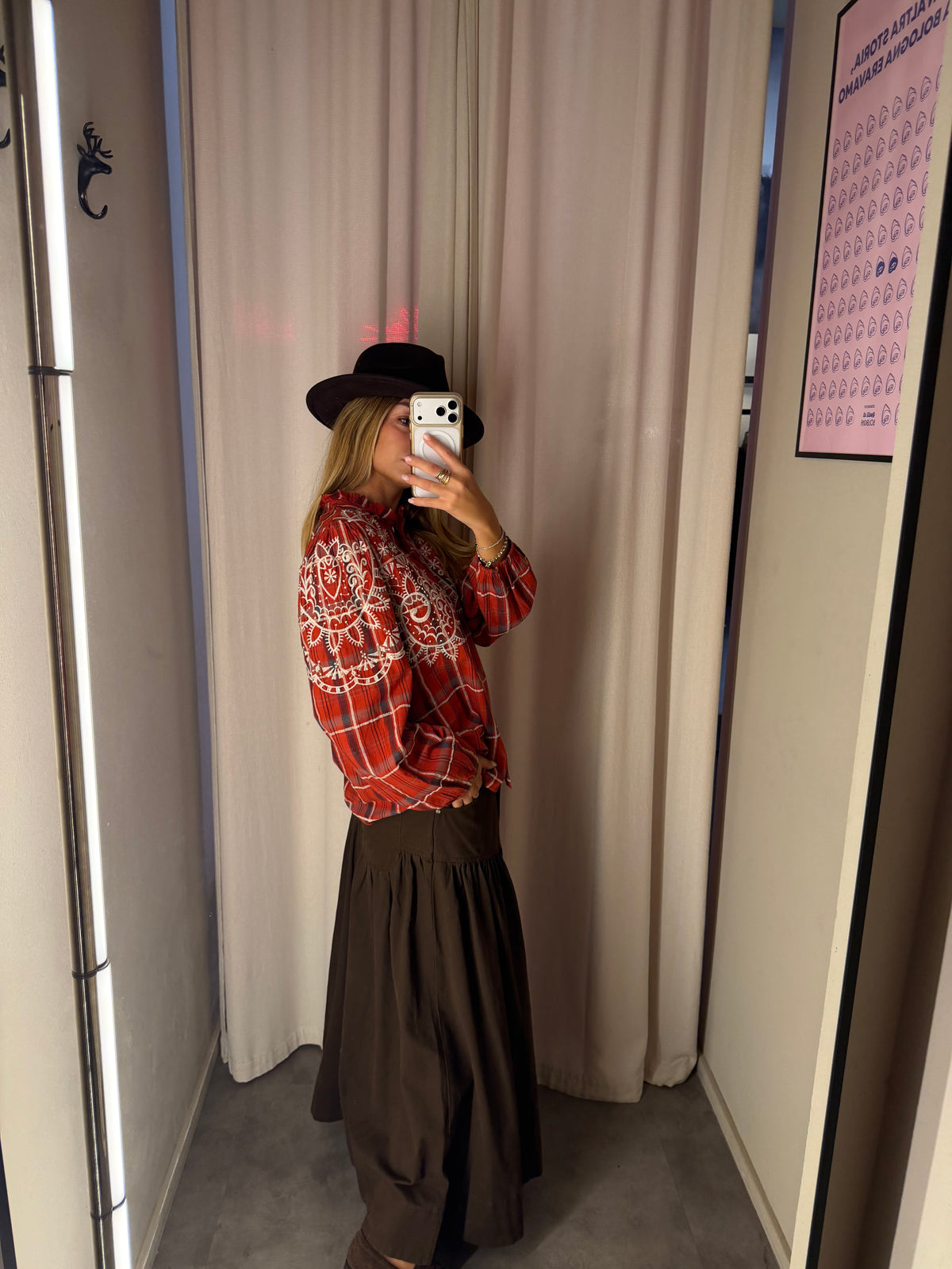 Camicia tartan rossa