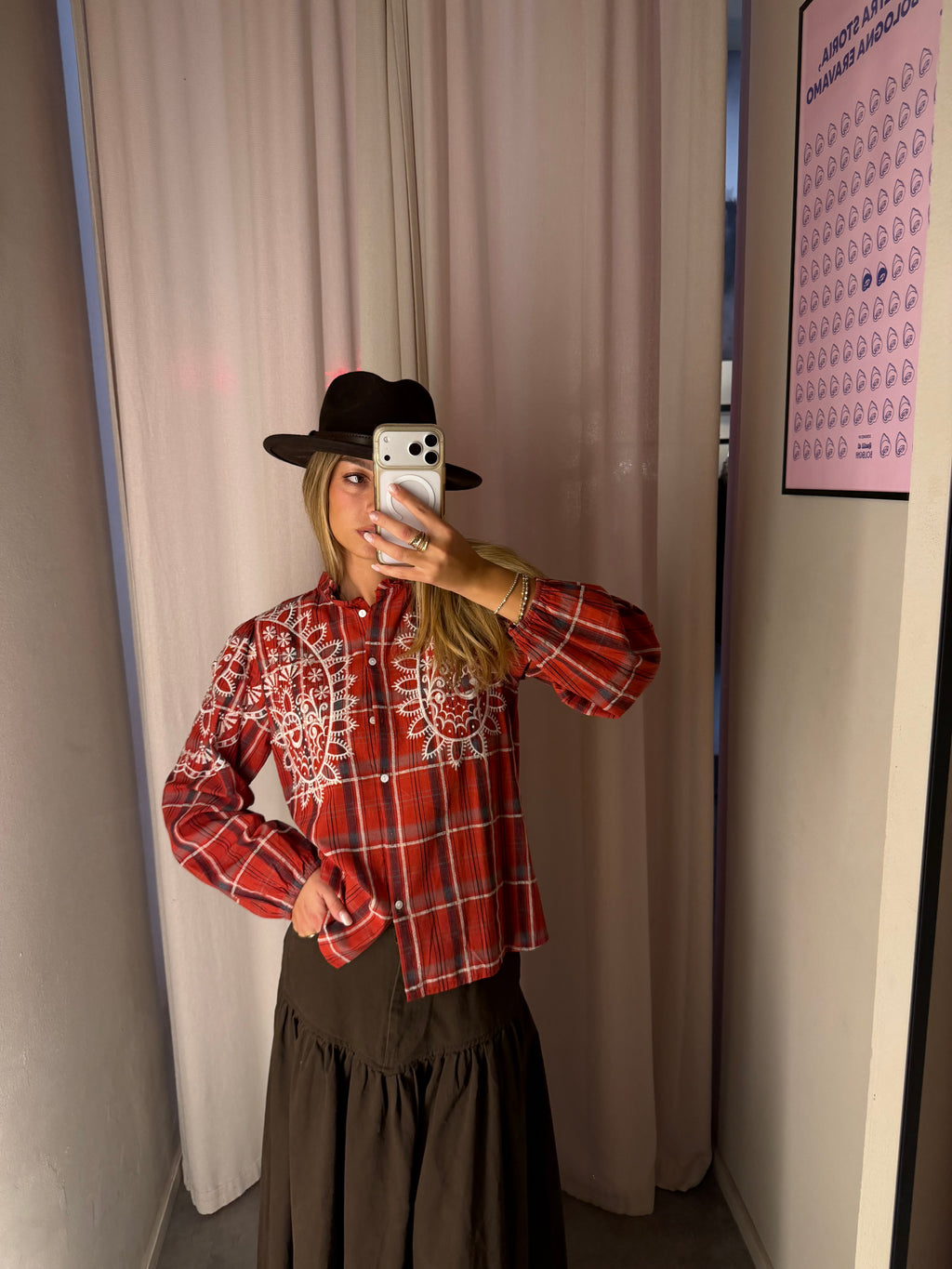 Camicia tartan rossa