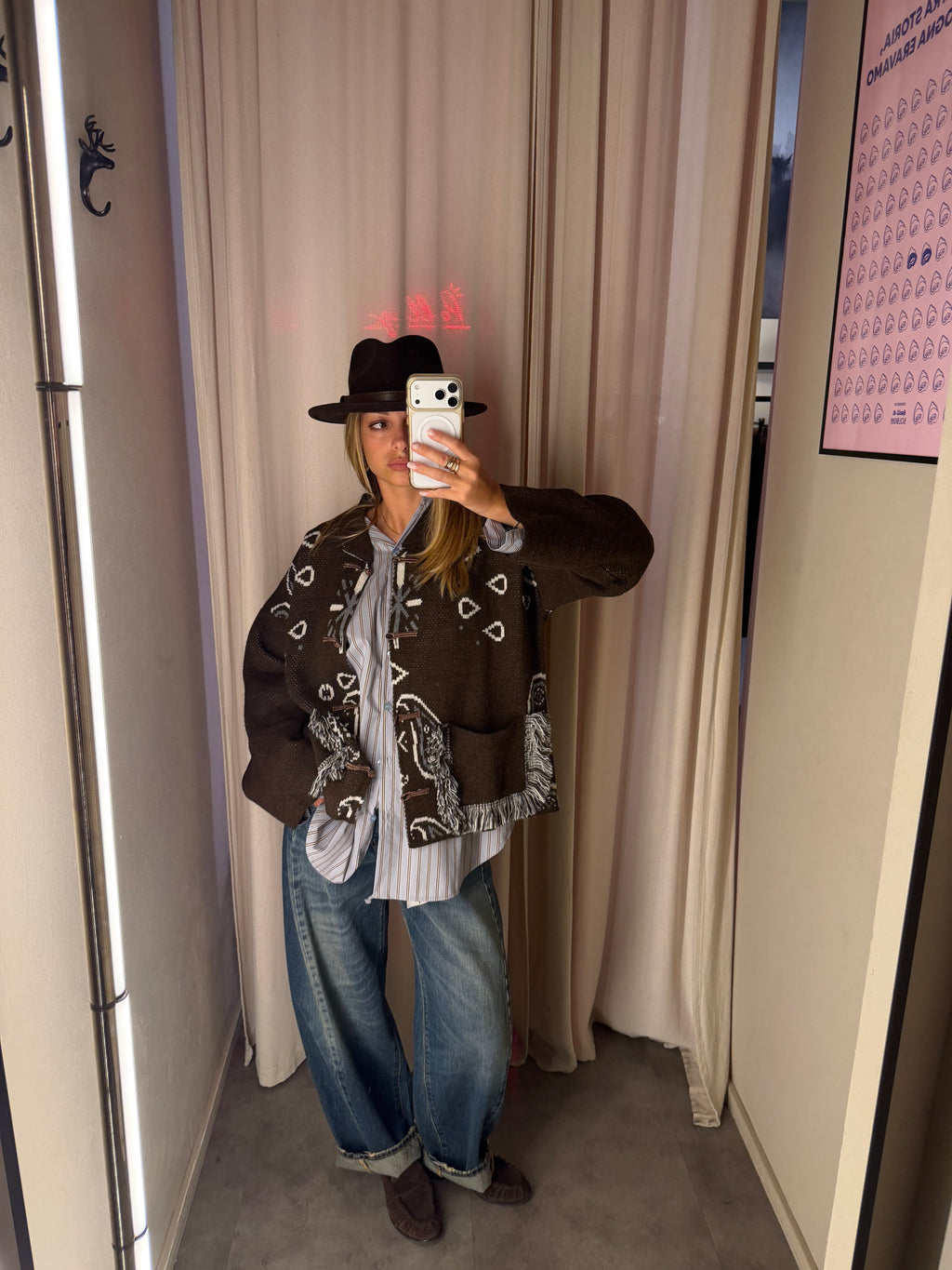 PRE-ORDINE Giacca in maglia bandana