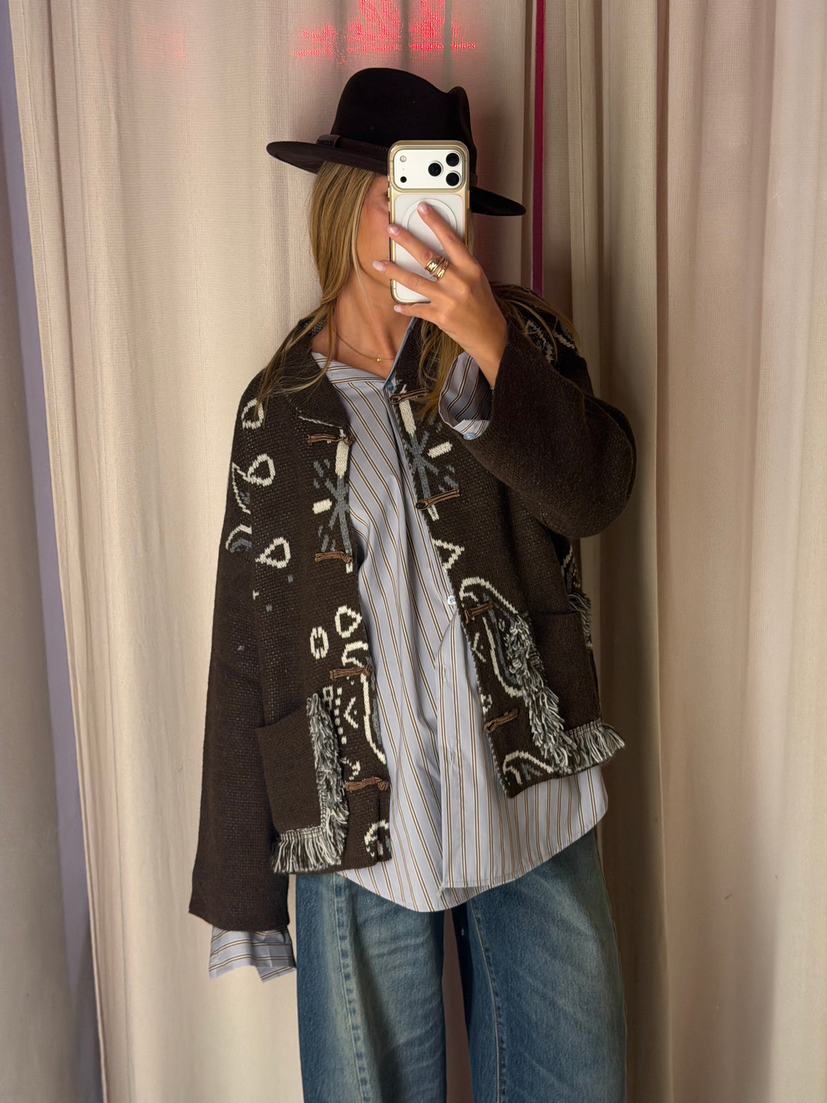 PRE-ORDINE Giacca in maglia bandana