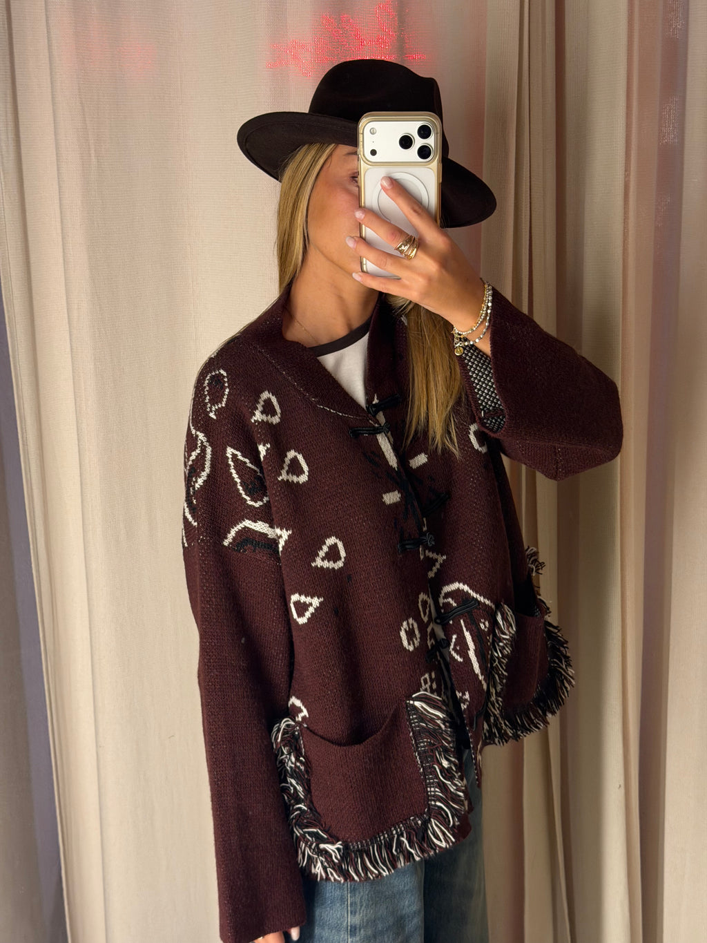 PRE-ORDINE Giacca in maglia bandana