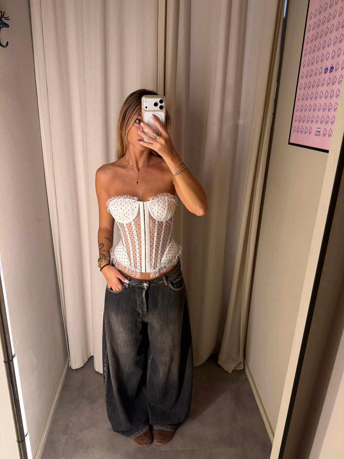 Denim Gamba Ampia