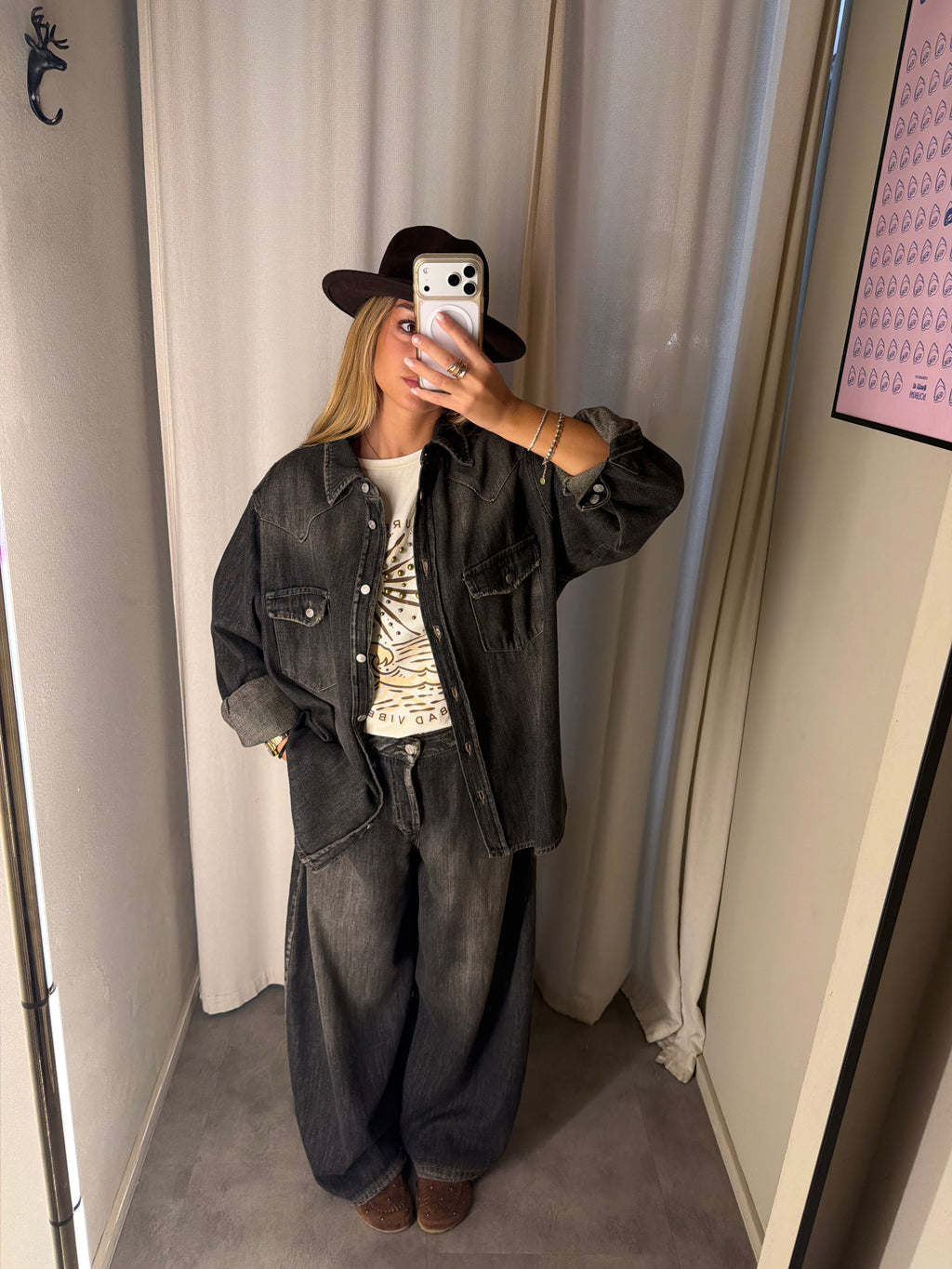 Denim Gamba Ampia