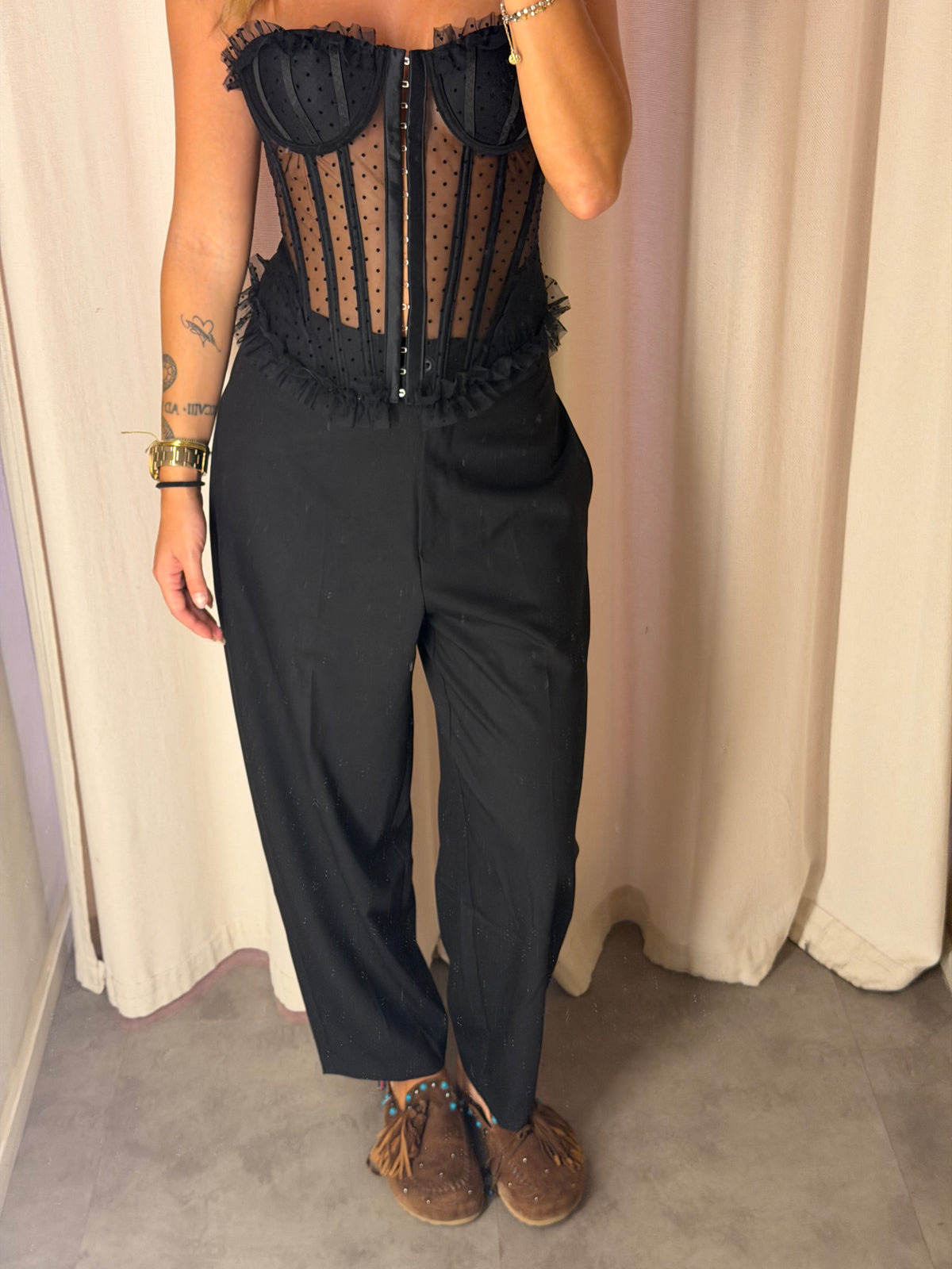 Pantalone barrel basic
