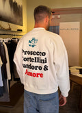 FELPA GIROCOLLO CROPPED FIT STAMPA AMORE