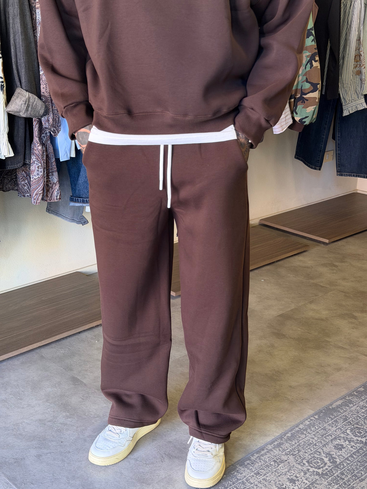 PANTALONE PALAZZO RELAXED FIT SPORTSWEAR