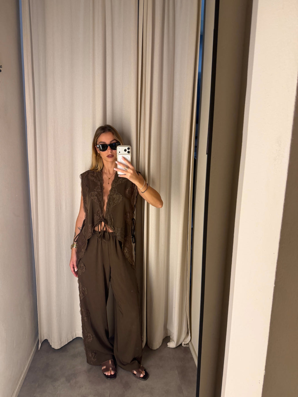 Pantaloni con Pizzo