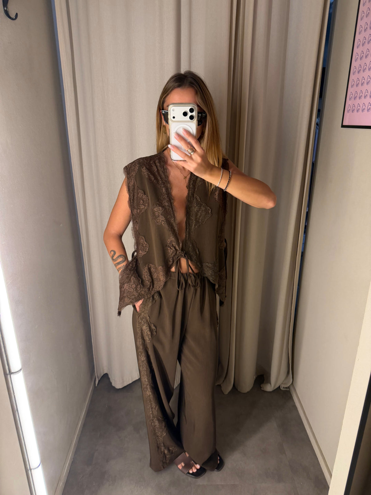 Pantaloni con Pizzo