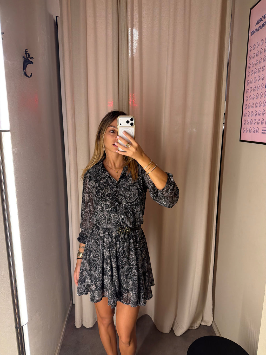 Abito Paisley Nero