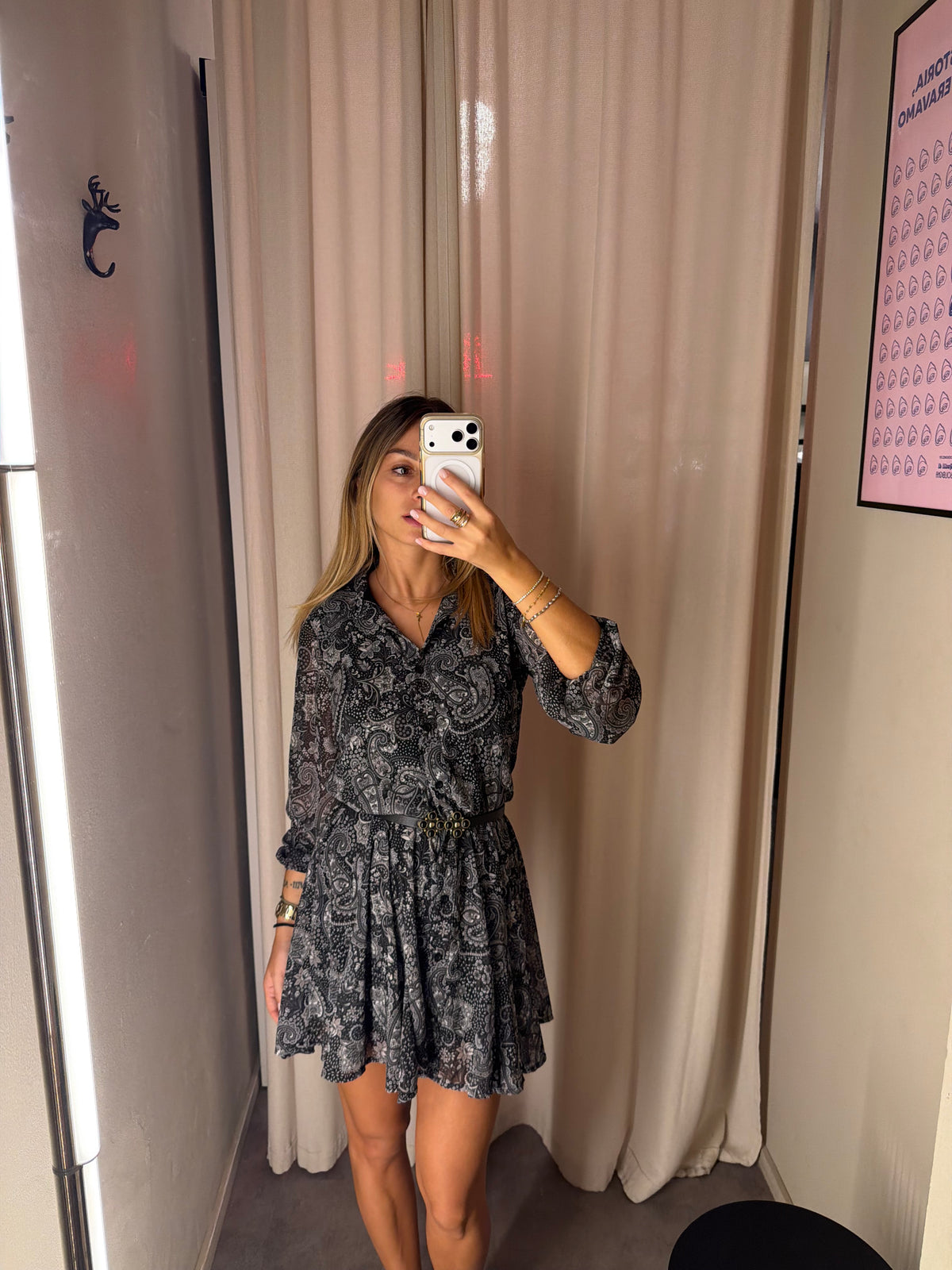 Abito Paisley Nero