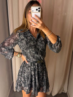 Abito Paisley Nero