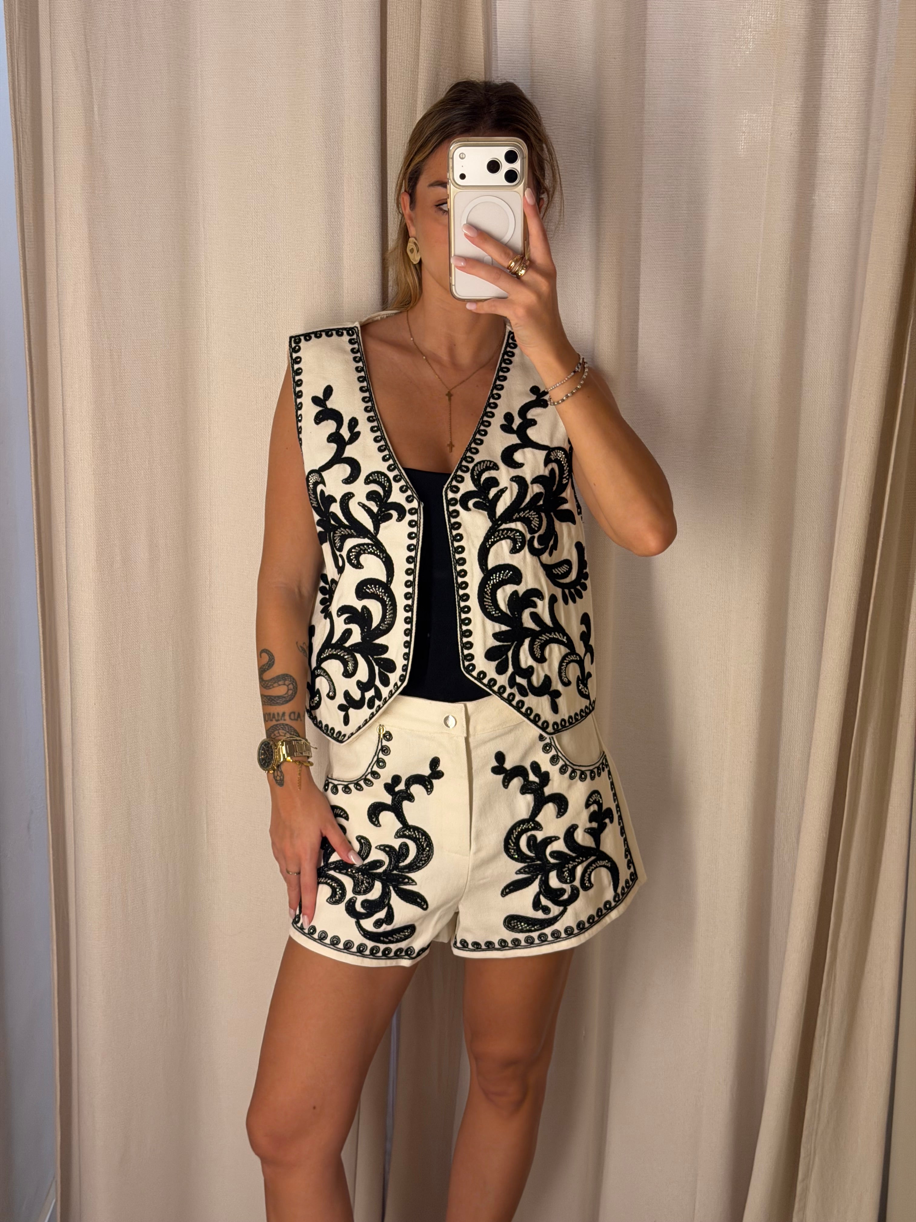 Gilet Ricamato