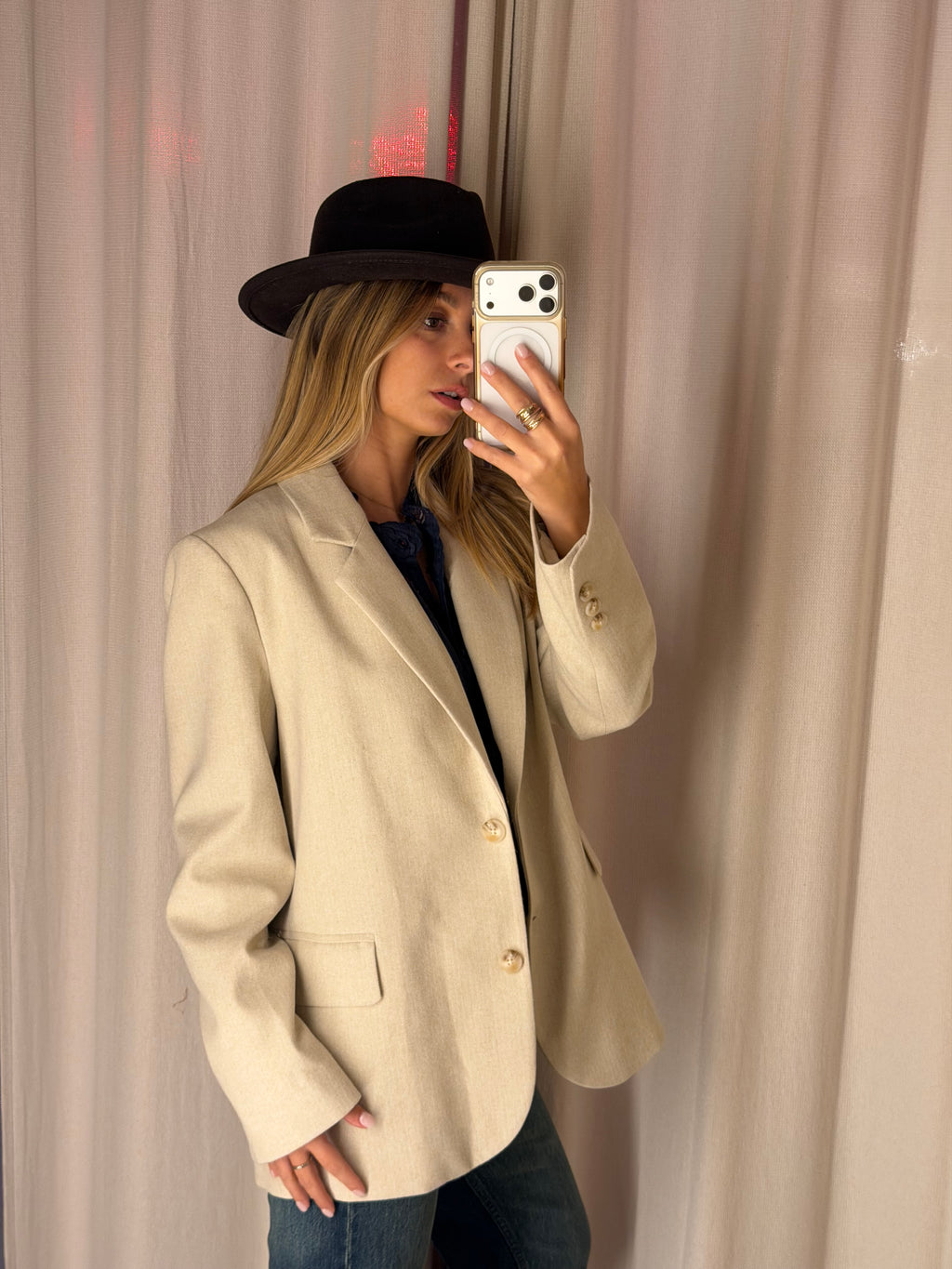 Blazer monopetto sartoriale