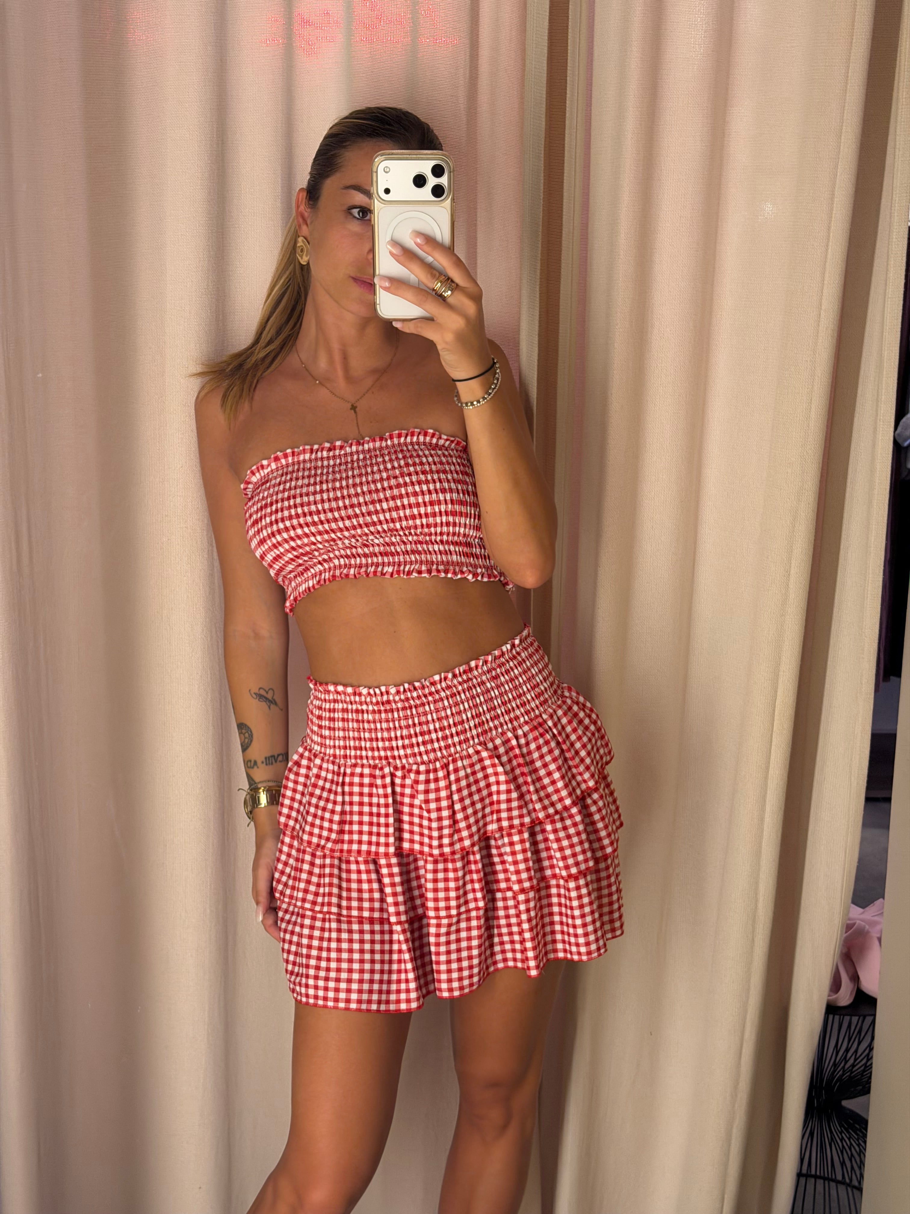 Completo Top e Gonna/Pantaloncino