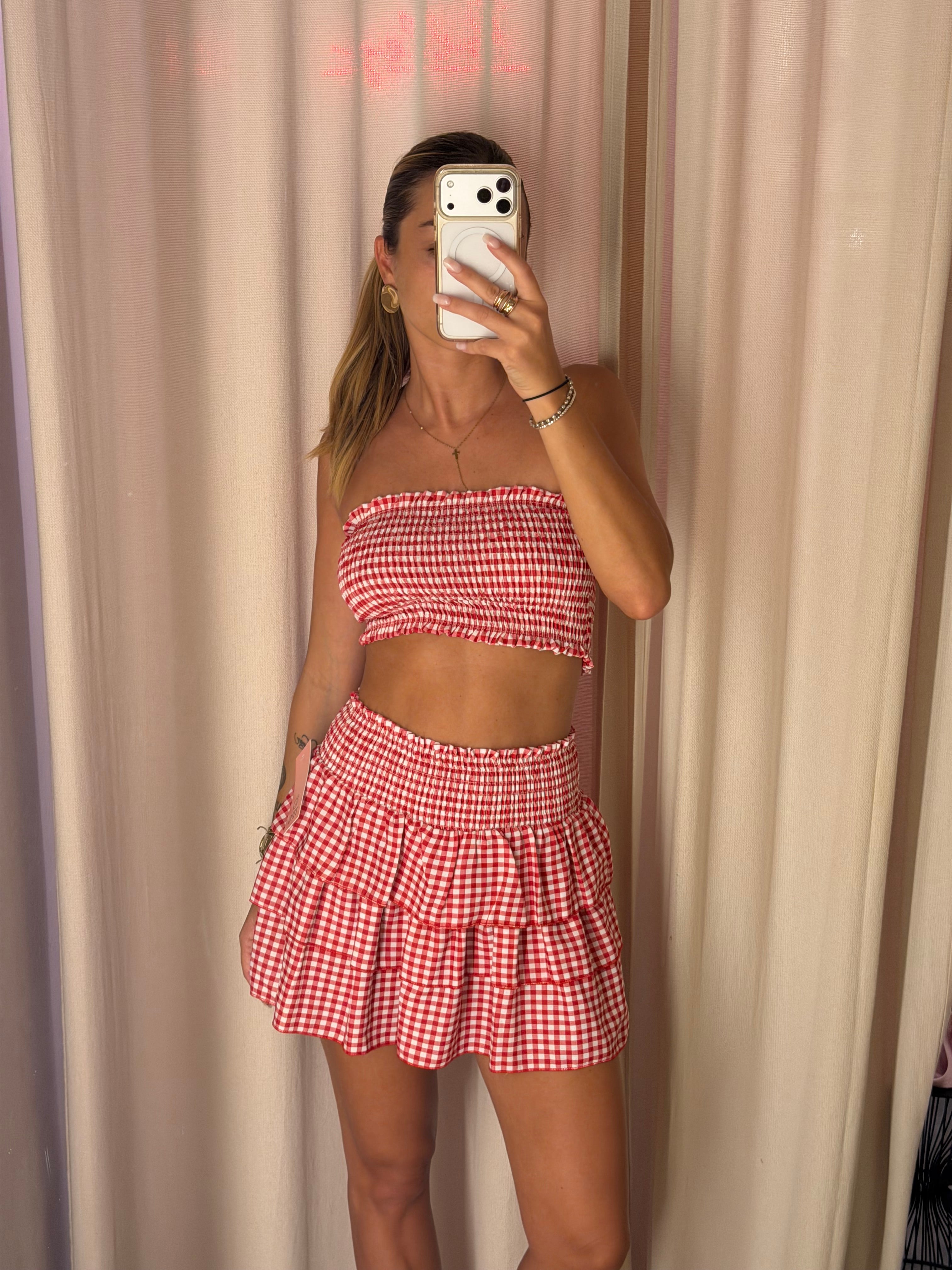 Completo Top e Gonna/Pantaloncino