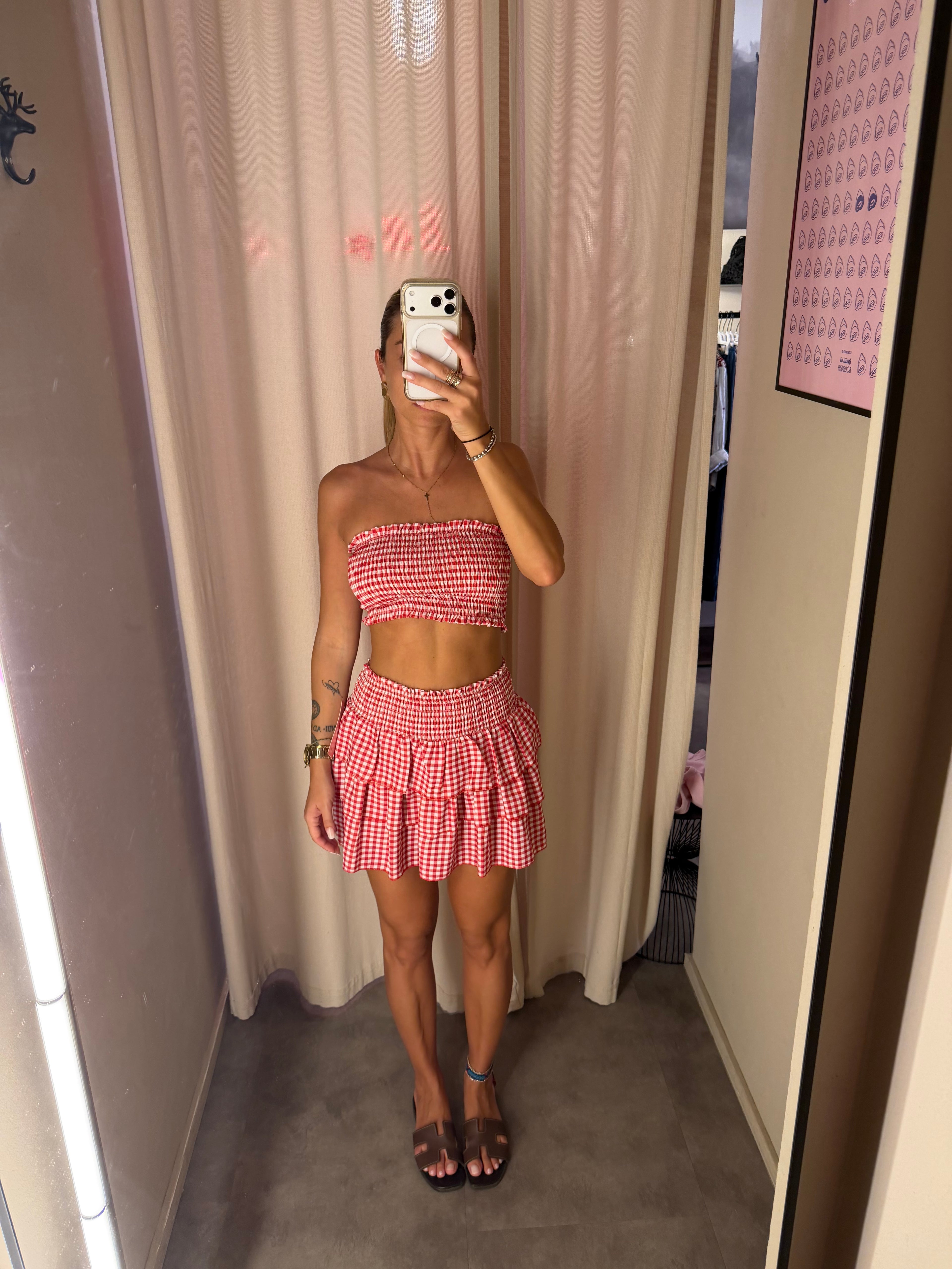 Completo Top e Gonna/Pantaloncino