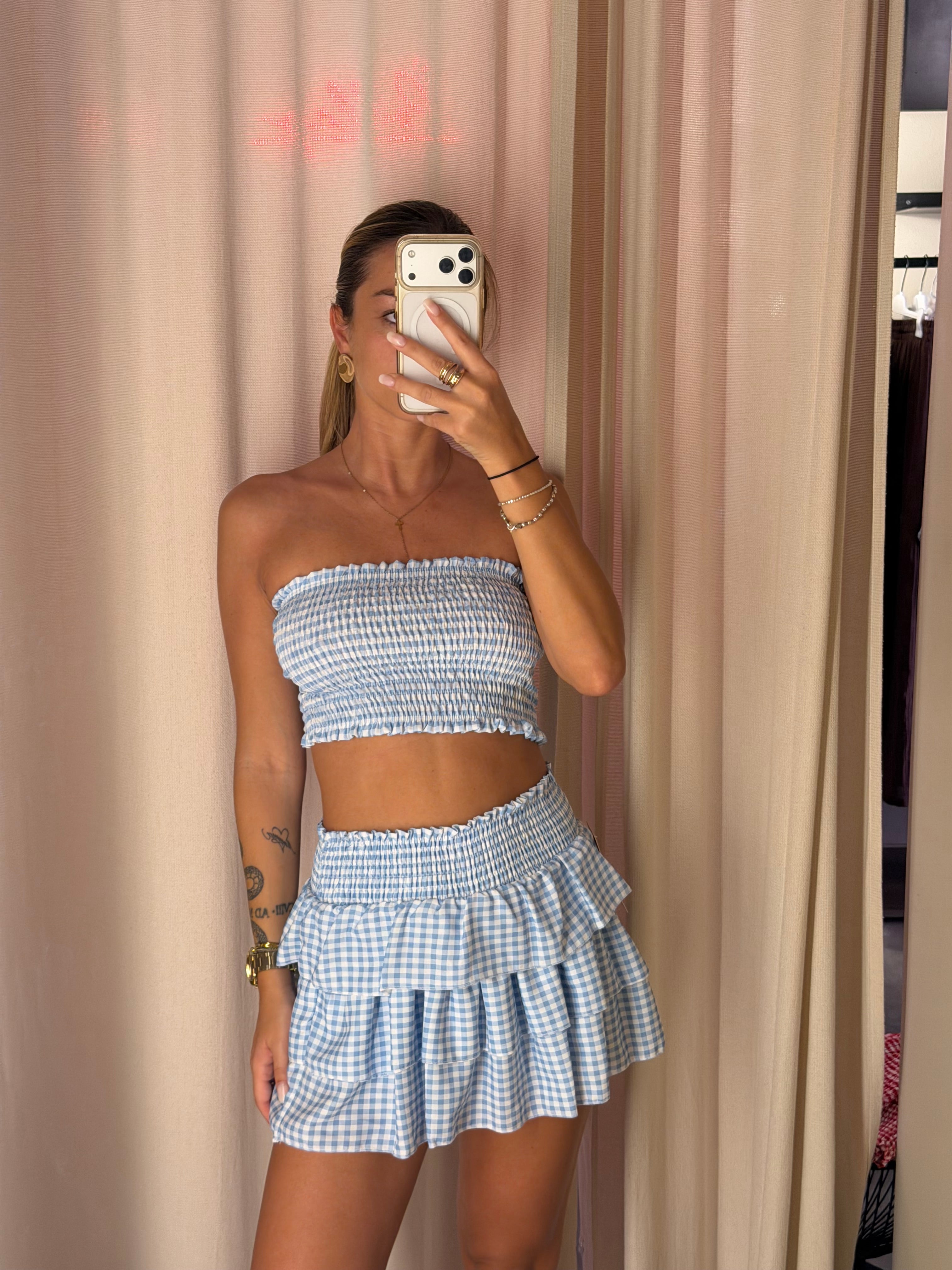 Completo Top e Gonna/Pantaloncino
