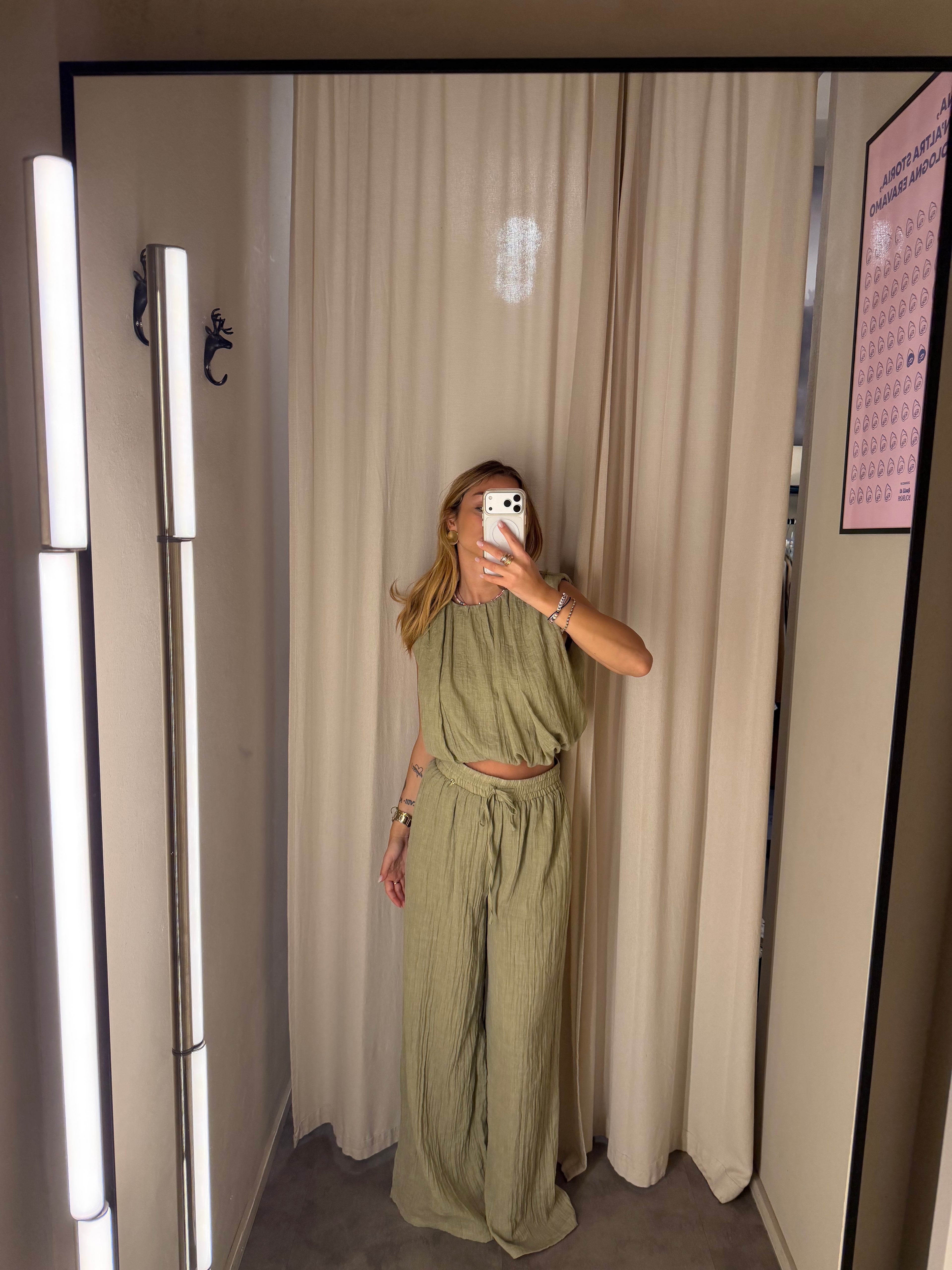 Pantalone Gamba Larga