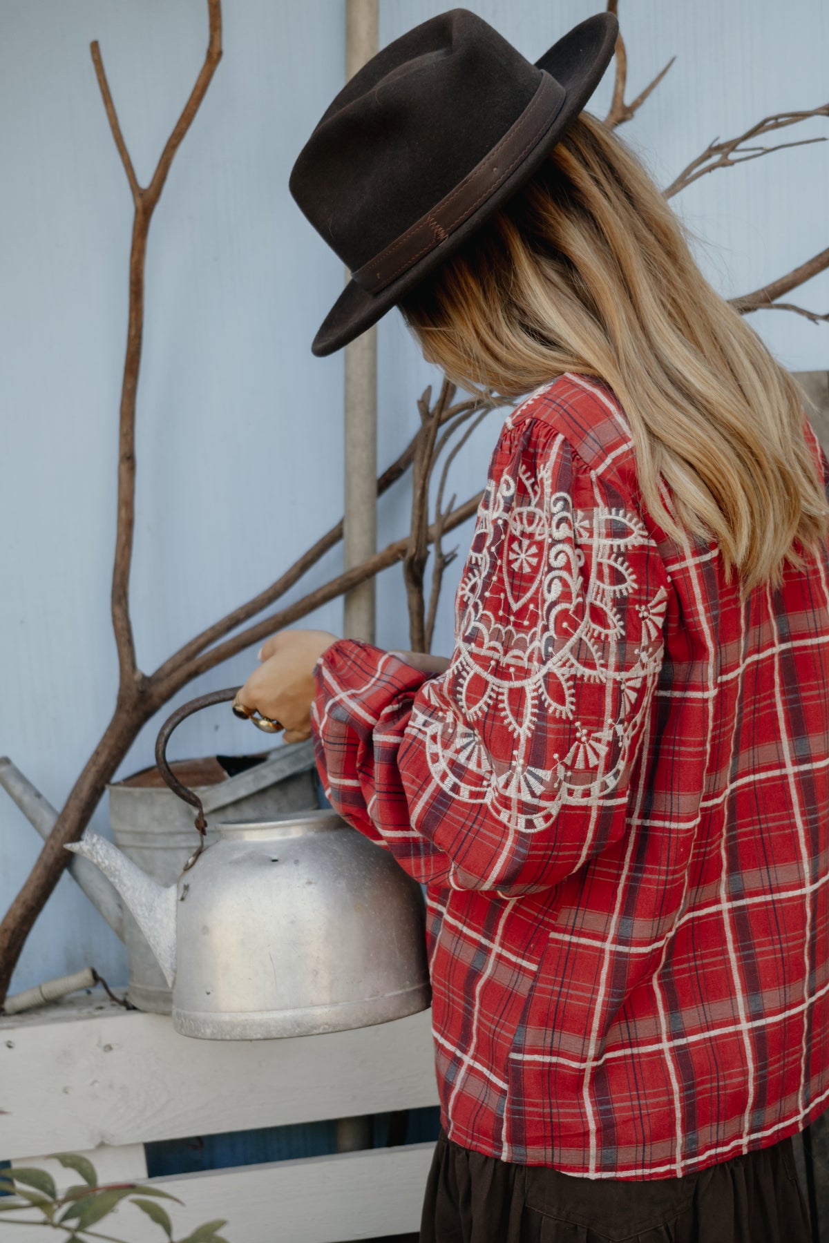 Camicia tartan rossa