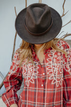 Camicia tartan rossa