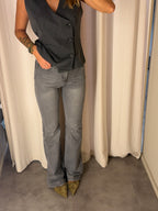 Denim flare grigio