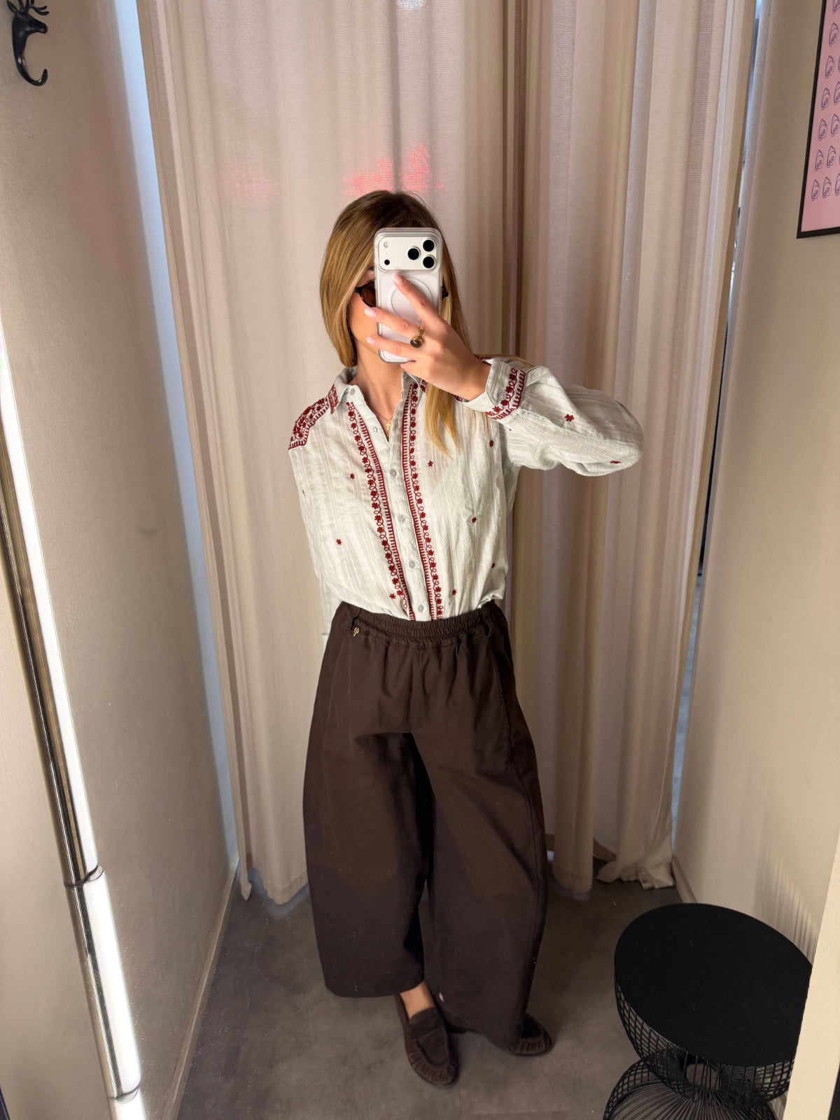 Camicia con Ricami