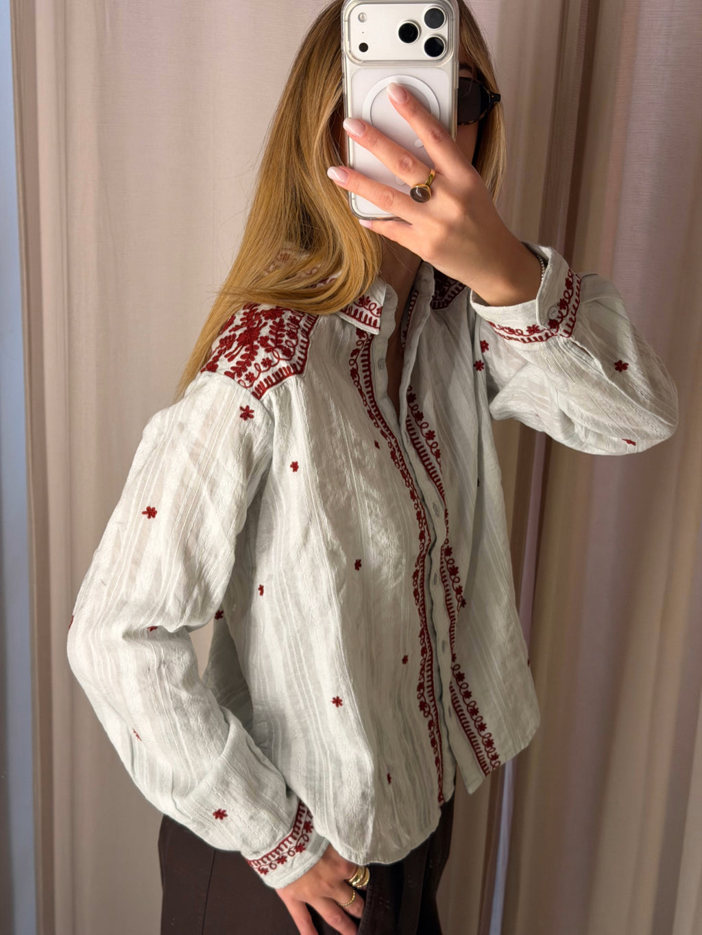 Camicia con Ricami