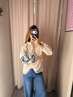 Blusa con Ricamo