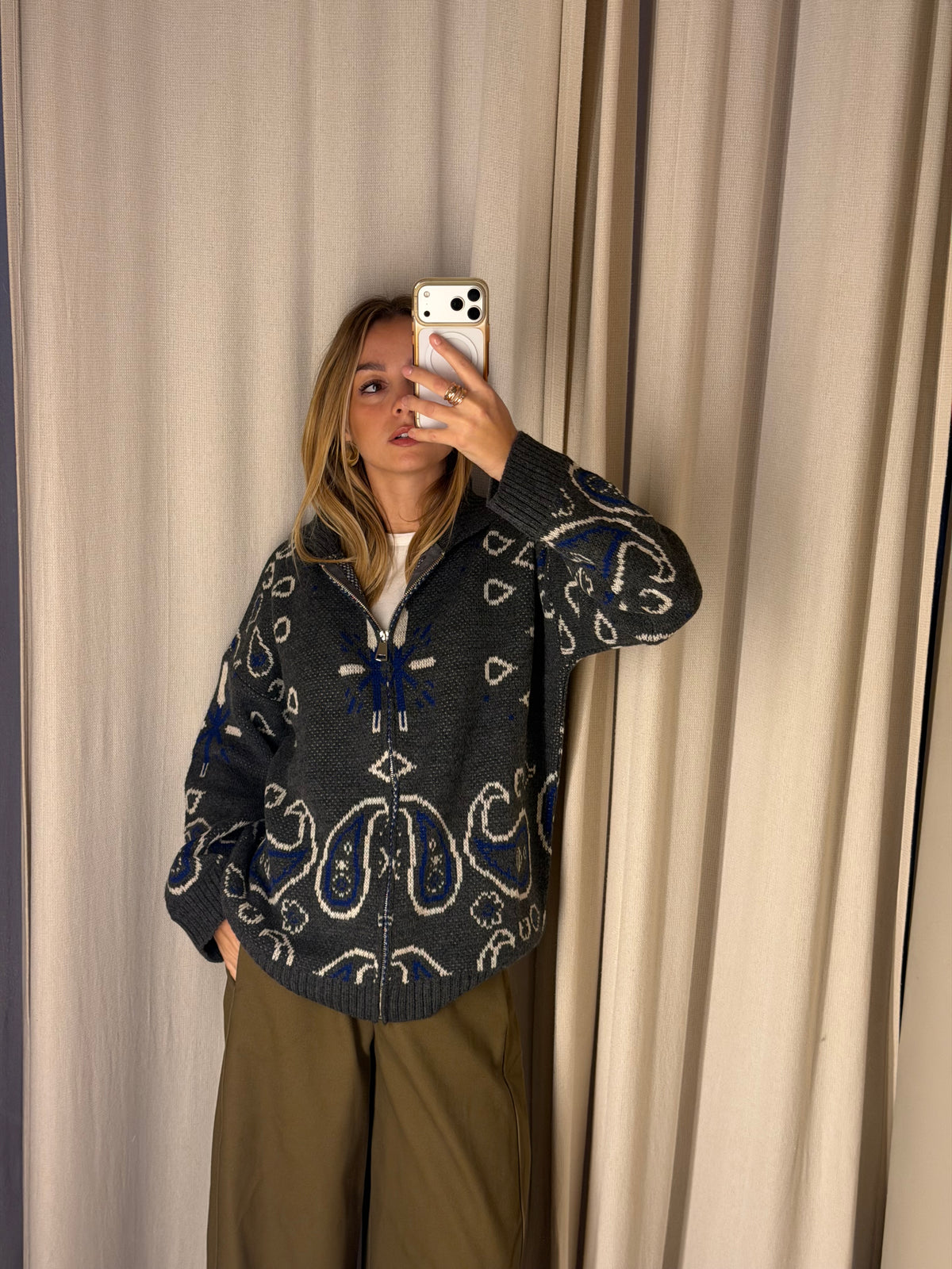 Cardigan Bandana | ANTRACITE & BLU
