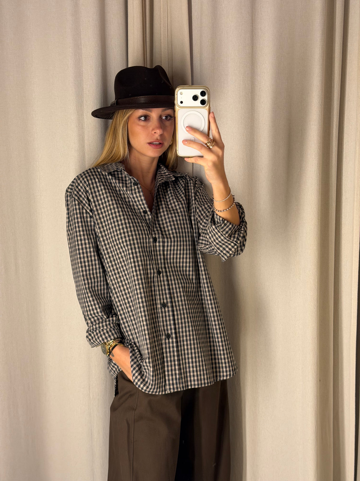 Camicia MICRO-CHECK | BLU