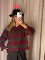 T-shirt a manica lunga scollo a V