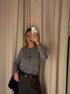 Cardigan con Bottoni | GRIGIO