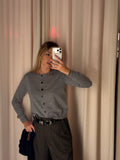 Cardigan con Bottoni | GRIGIO
