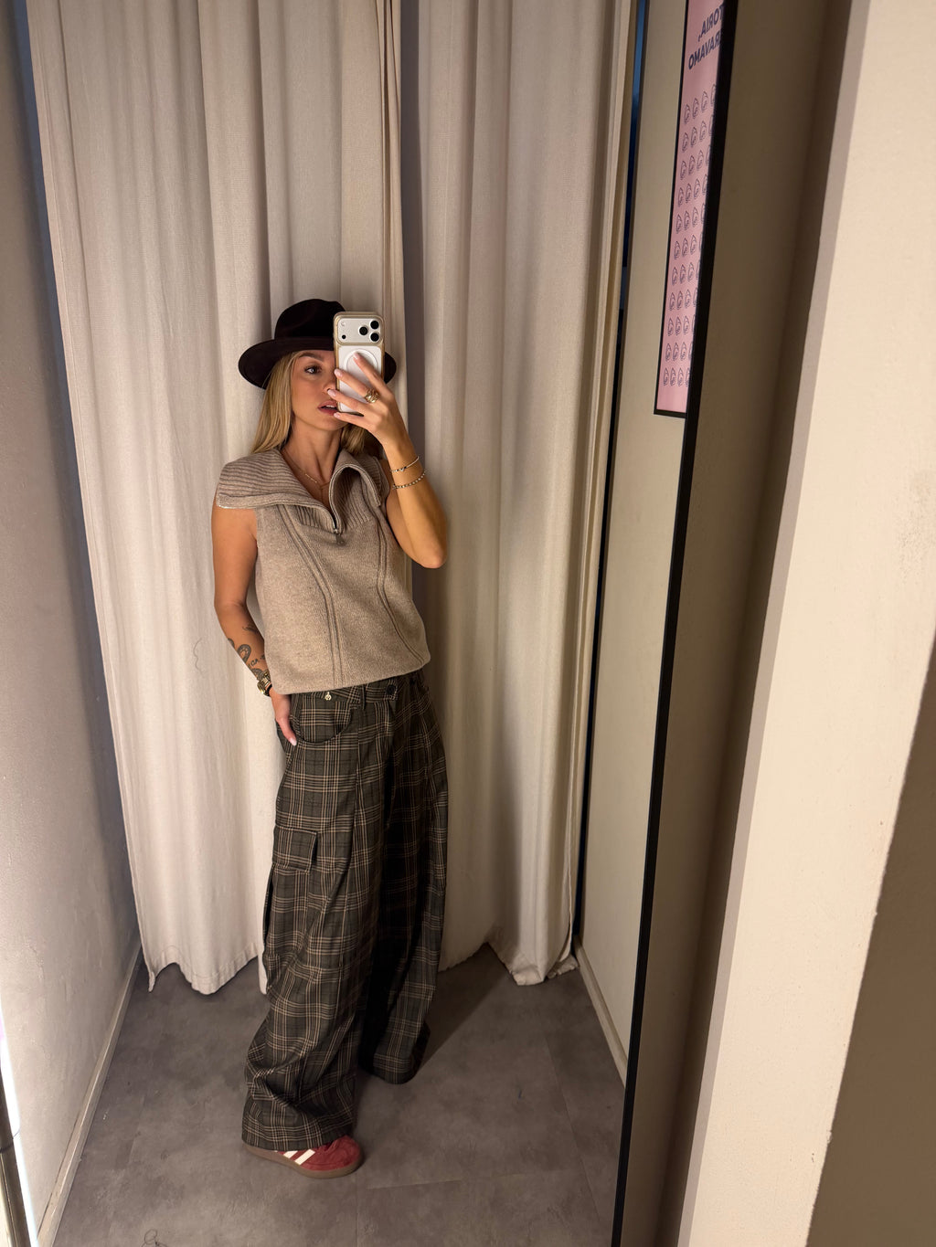 Pantalone Cargo Scozzese